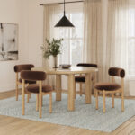 Adel 55.5_ Round Dining Table - Smoked Oak-20260127T133956Z-3-001