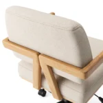 Aquila Office Chair - Ivory Wool Bouclé