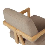 Aquila Office Chair - Sandstone Wool Bouclé