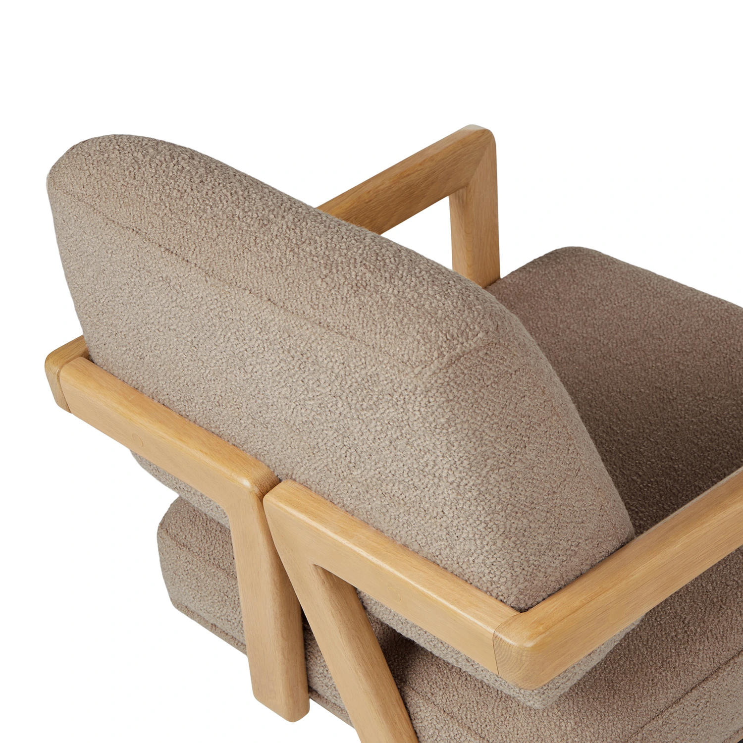 Aquila Office Chair - Sandstone Wool Bouclé - Image 5