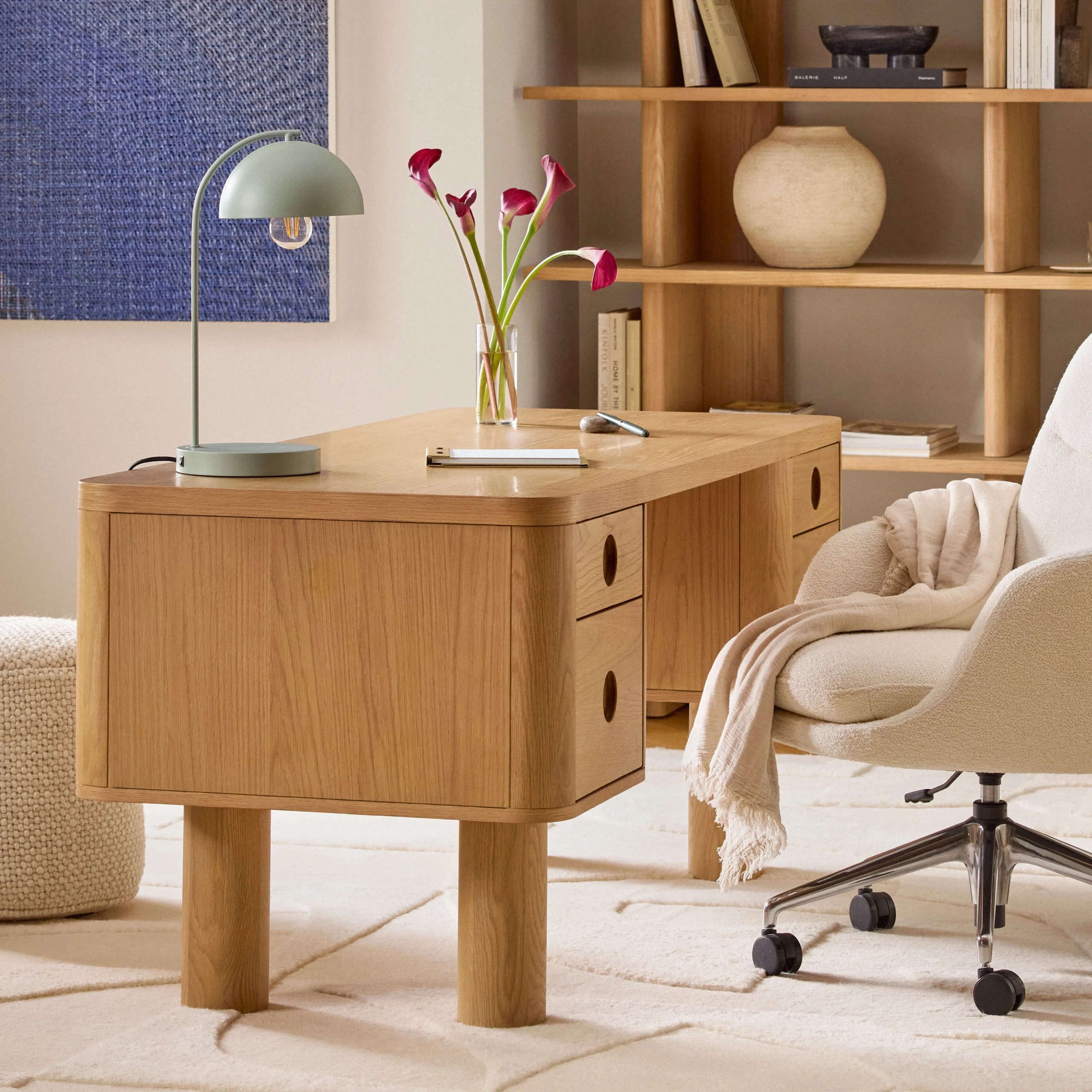Adel 66.5_ Desk - White Oak - Image 14