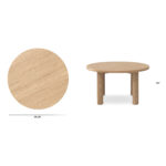 Adel 55.5_ Round Dining Table - White Oak-20260127T134010Z-3-001