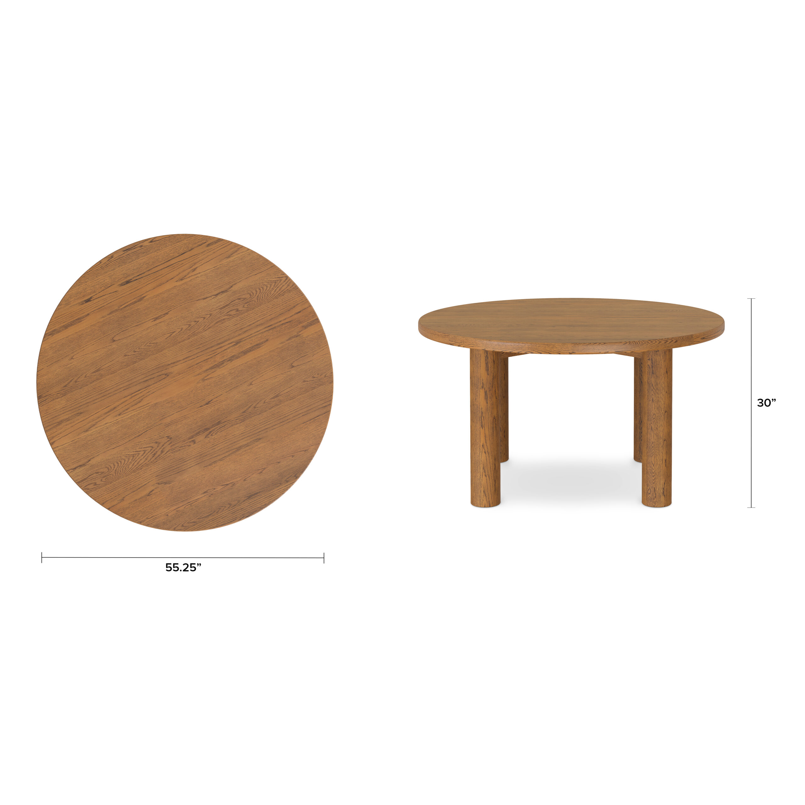 Adel 55.5_ Round Dining Table - Smoked Oak-20260127T133956Z-3-001 - Image 11