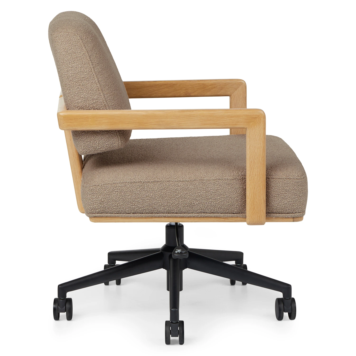 Aquila Office Chair - Sandstone Wool Bouclé - Image 12