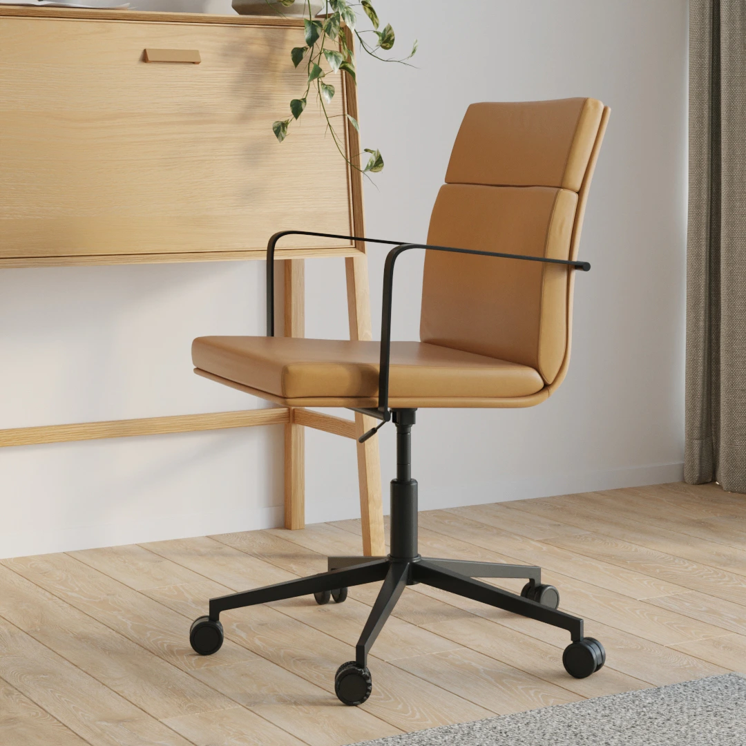 Gerven Leather Office Chair - Charme Tan - Image 7