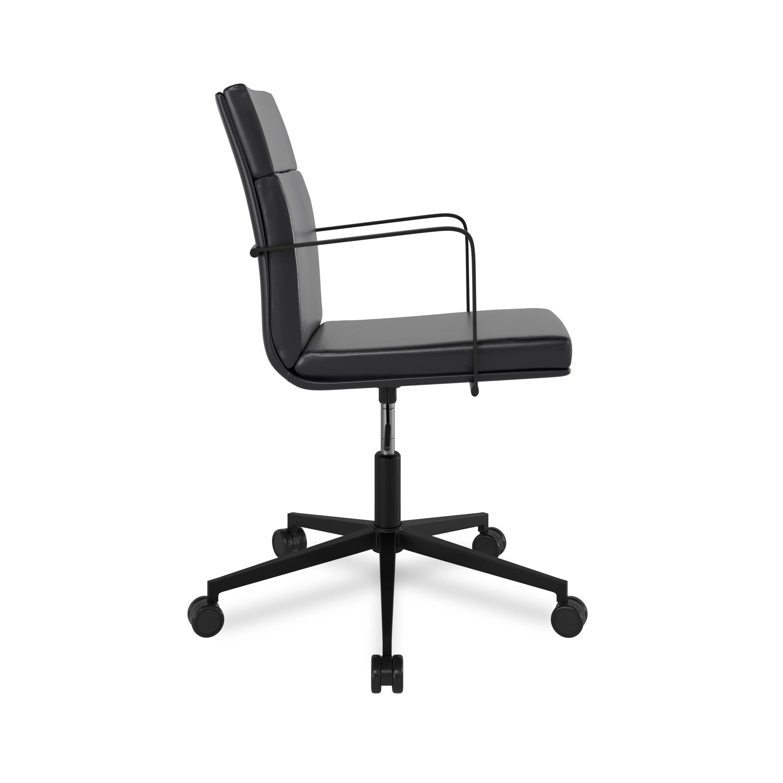 Gerven Leather Office Chair - Oxford Black - Image 13
