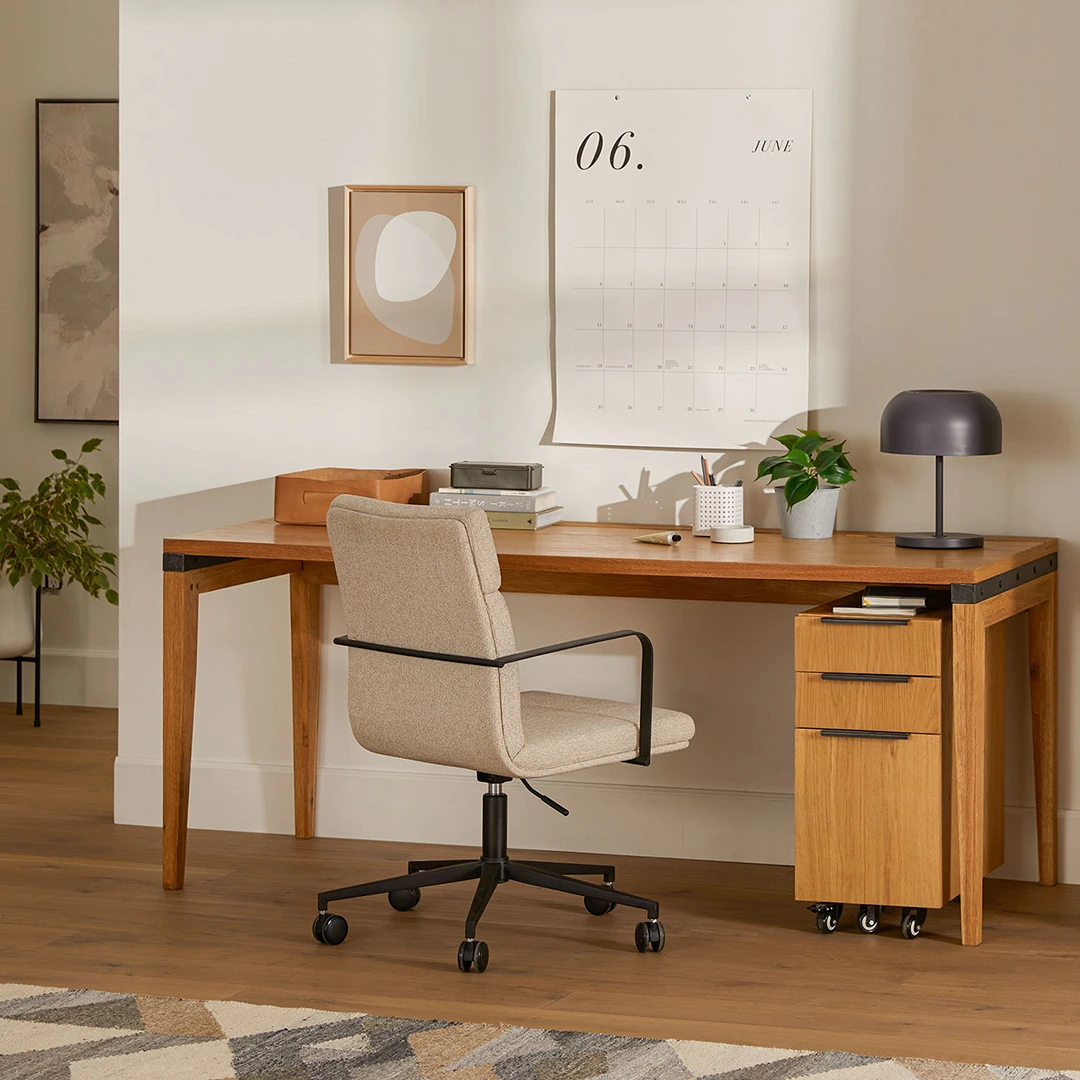 Gerven Office Chair - Cobblestone Ivory - Image 15