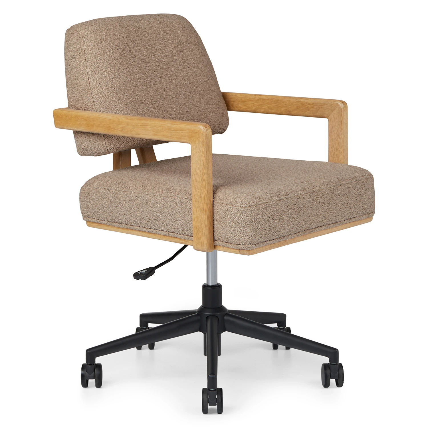 Aquila Office Chair - Sandstone Wool Bouclé - Image 9