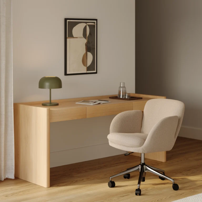 Bea Office Chair - Ratine Buff