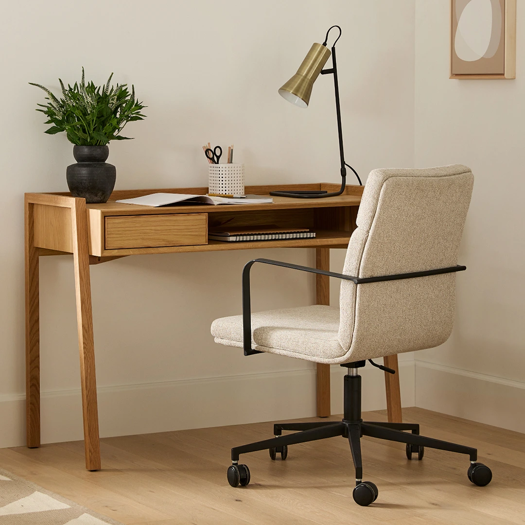 Gerven Office Chair - Cobblestone Ivory - Image 13