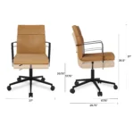 Gerven Leather Office Chair - Charme Tan