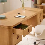 Adel 66.5_ Desk - White Oak