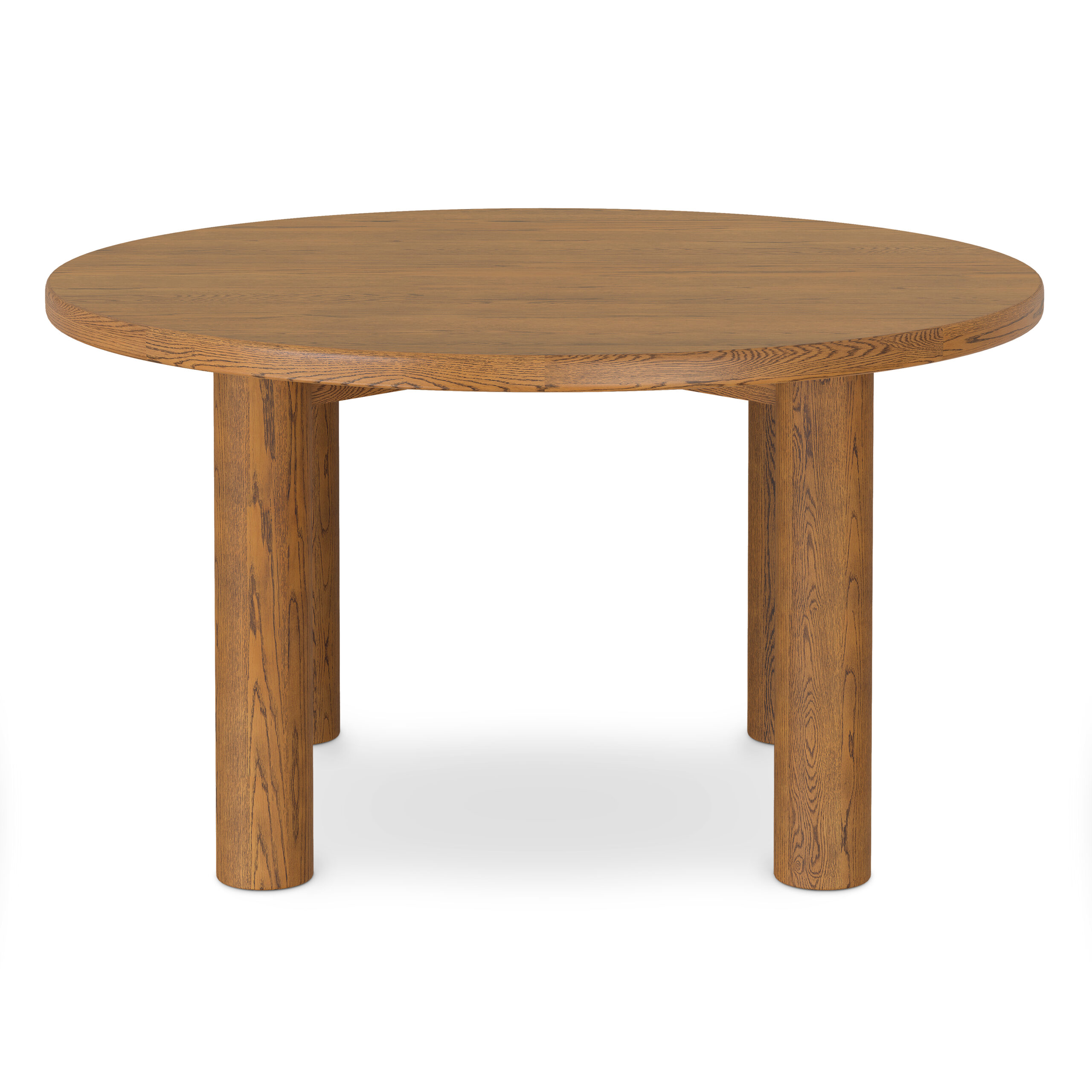 Adel 55.5_ Round Dining Table - Smoked Oak-20260127T133956Z-3-001 - Image 3