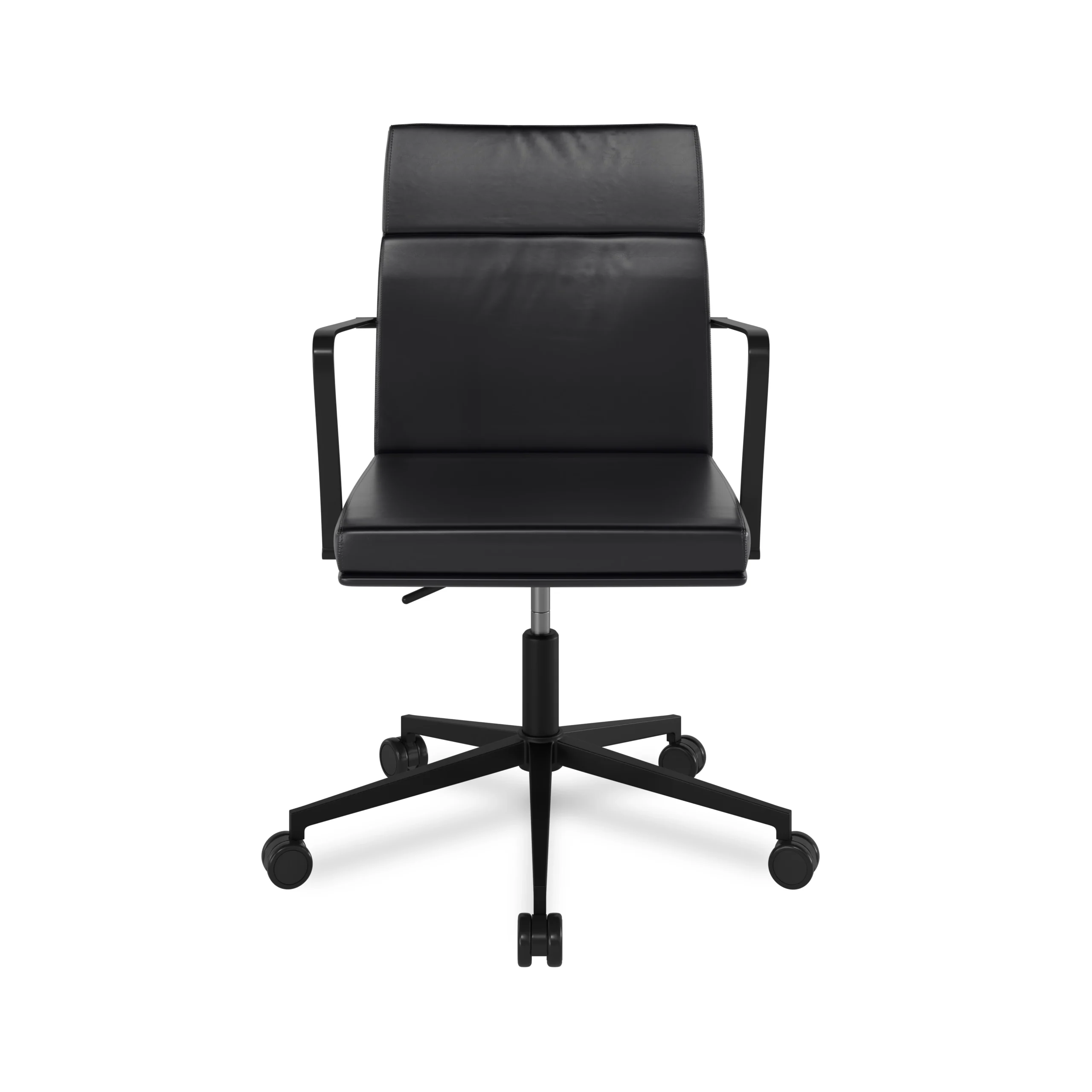 Gerven Leather Office Chair - Oxford Black - Image 3