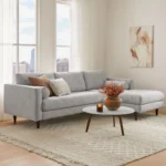 Sven 100_ Tufted Right Sectional - Stone Gray