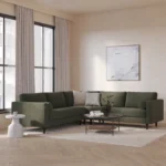 Sven 107" Tufted Corner Sectional - Fir Green