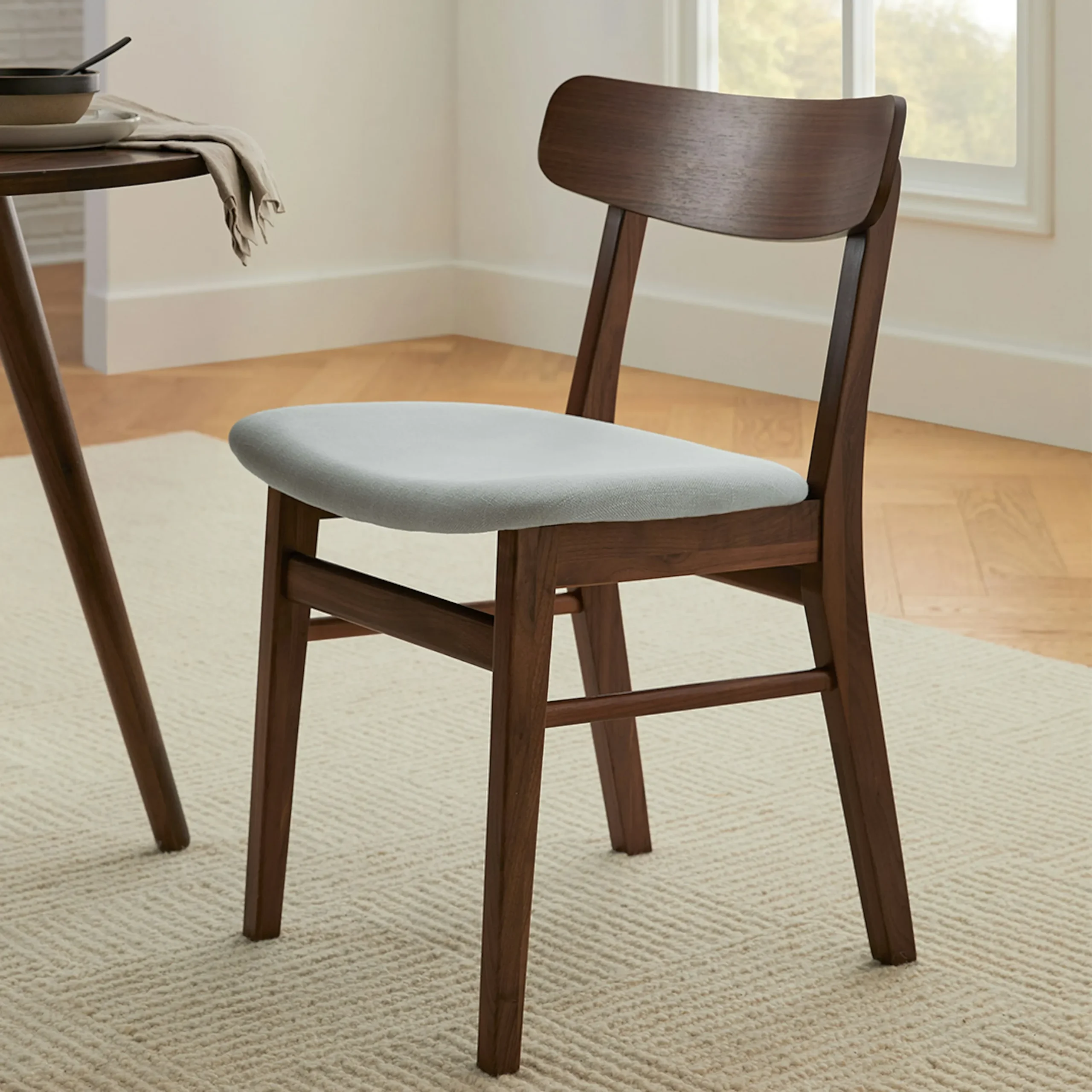 Ecole Dining Chair - Walnut and Welsh Gray - Image 2