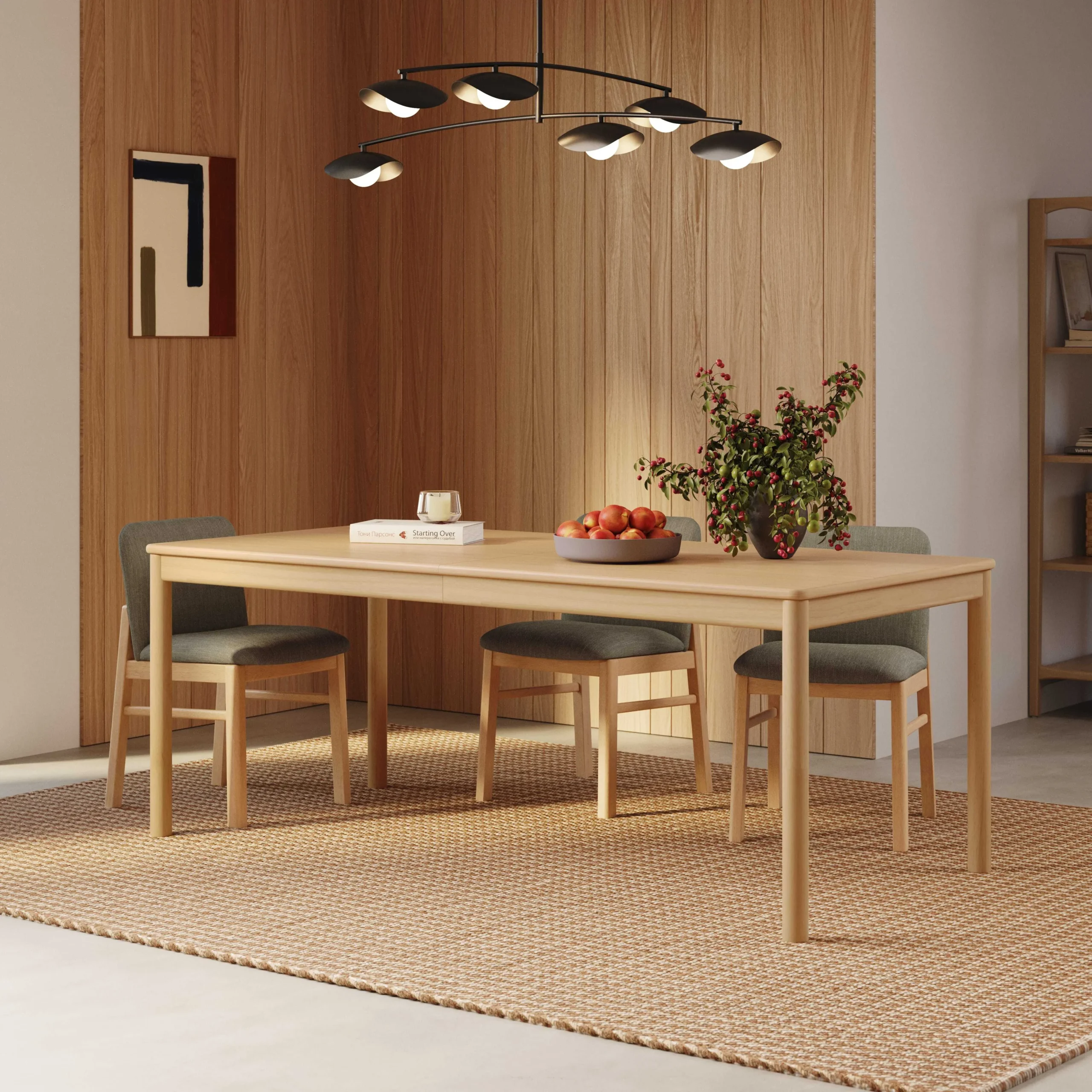 Heidi 78_ - 97.5_ Extendable Dining Table - White Oak - Image 2