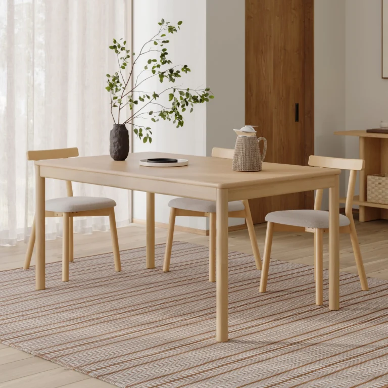 Heidi 62_ - 82.75_ Extendable Dining Table - White Oak