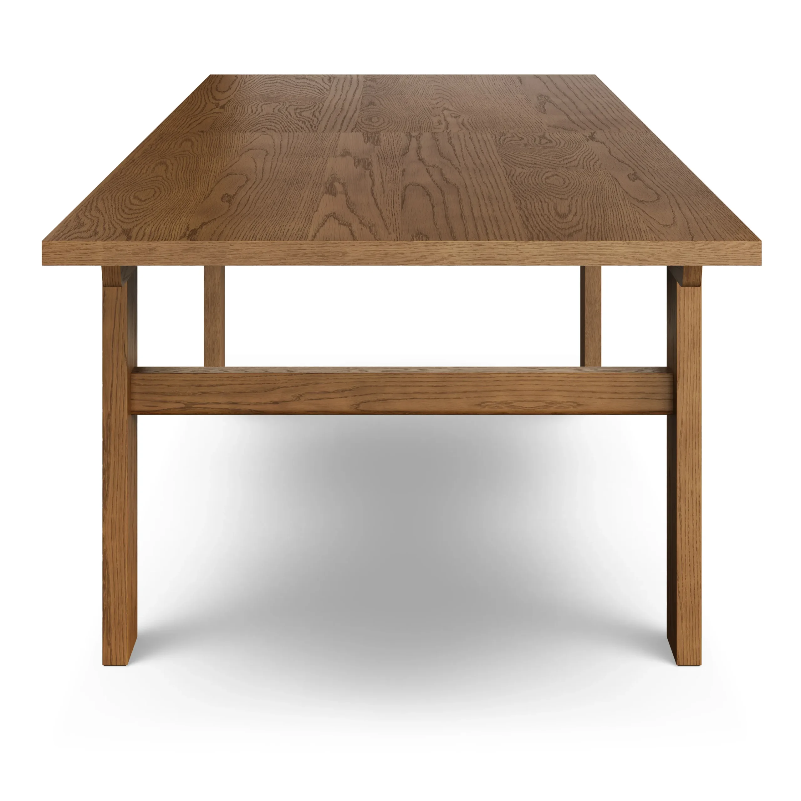 Gina 88.5_ - 112_ Extendable Dining Table - Smoked Oak - Image 2