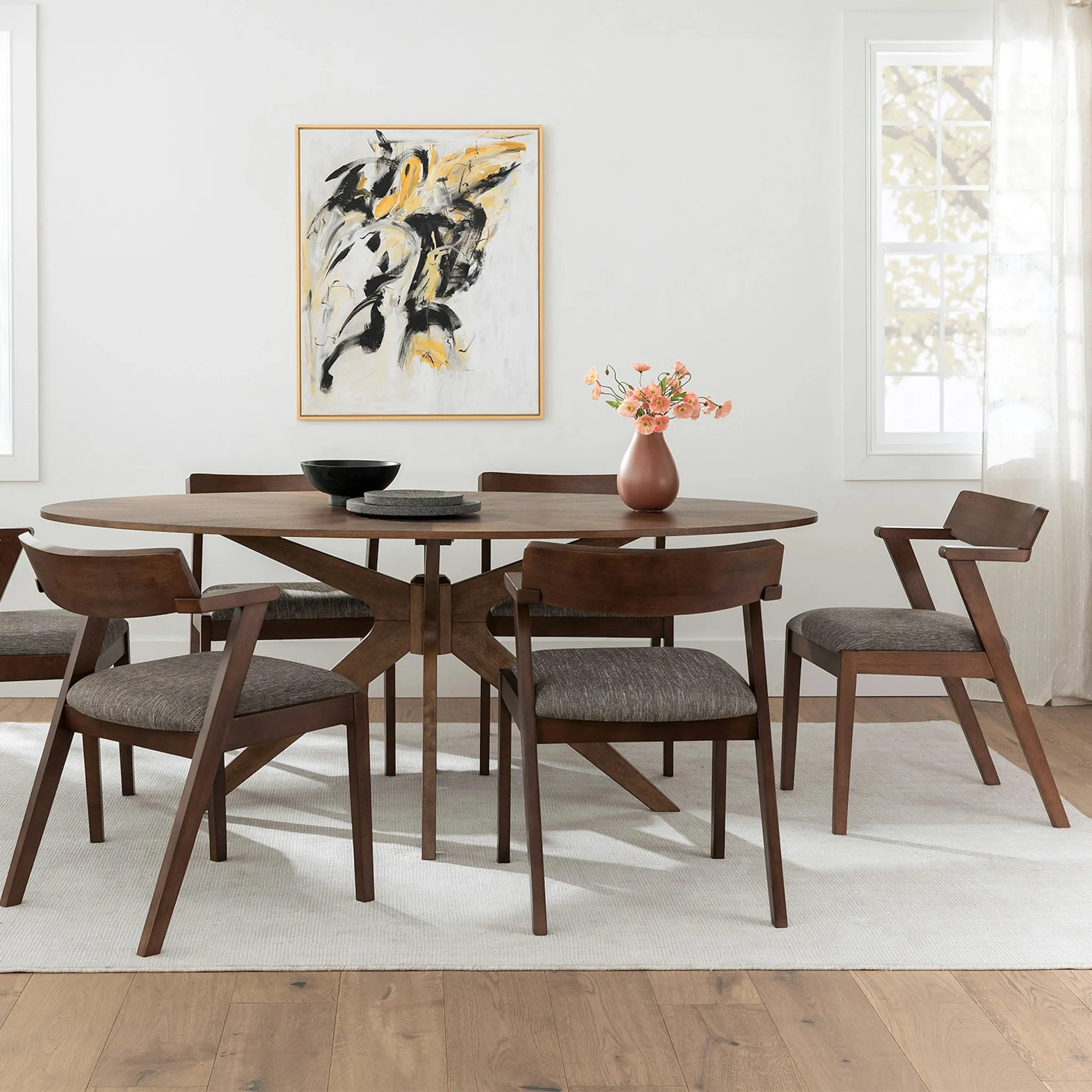 Conan 75_ Oval Dining Table - Oak - Image 2