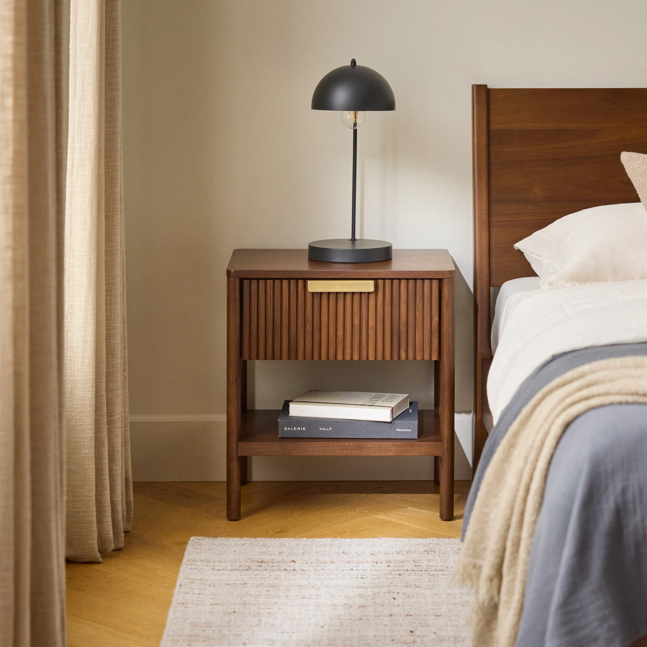 Liv 1-Drawer Nightstand - Walnut - Image 2