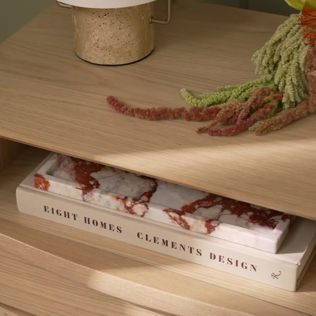 Lenia 2-Drawer Nightstand - White Oak - Image 2