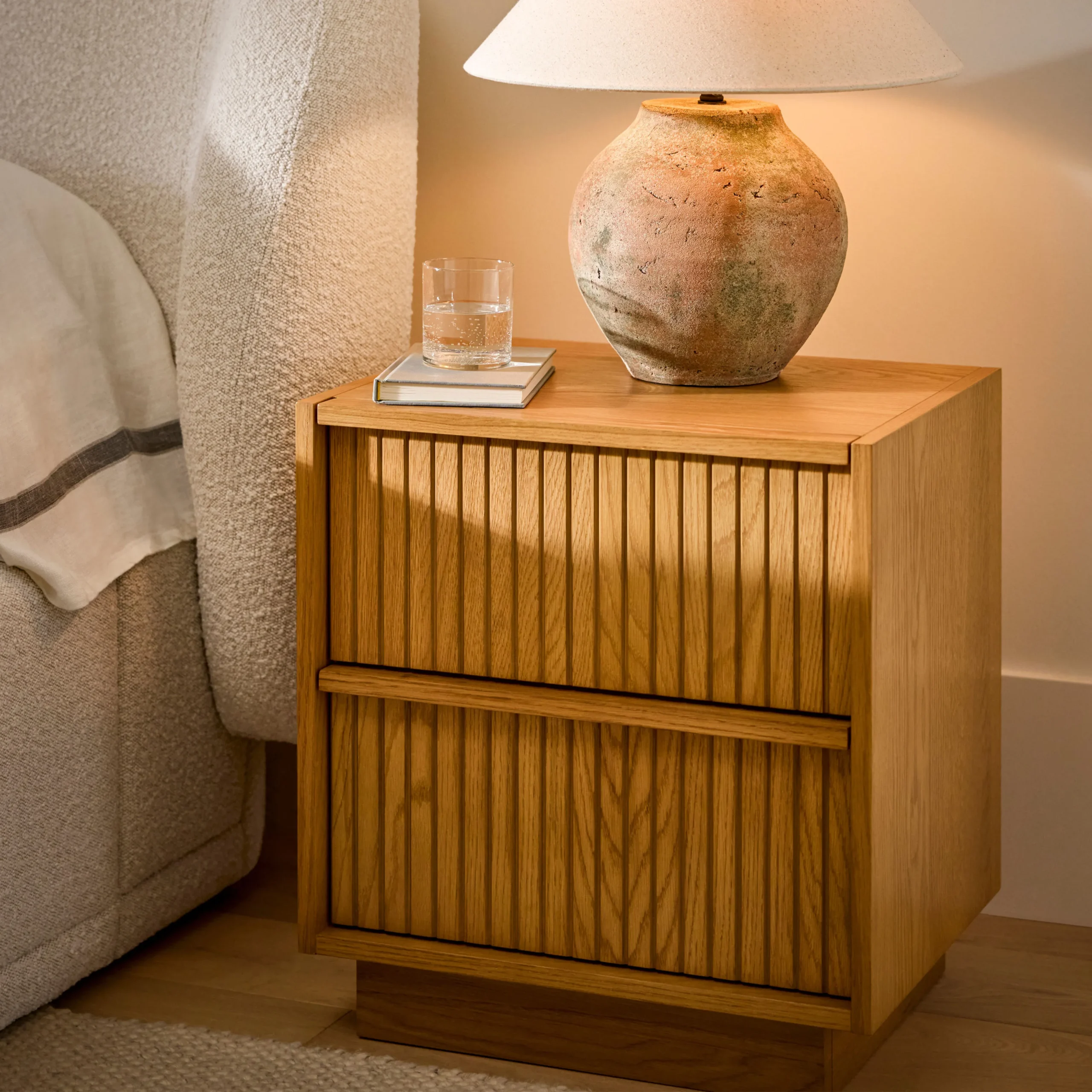 Kouva 2-Drawer Nightstand - Natural Oak - Image 2