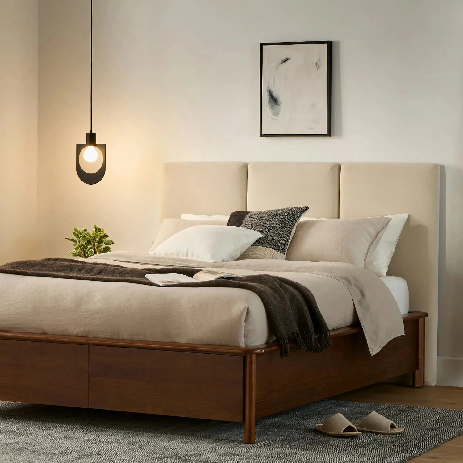 Noel Queen Velvet Headboard - Hale Ink - Image 2