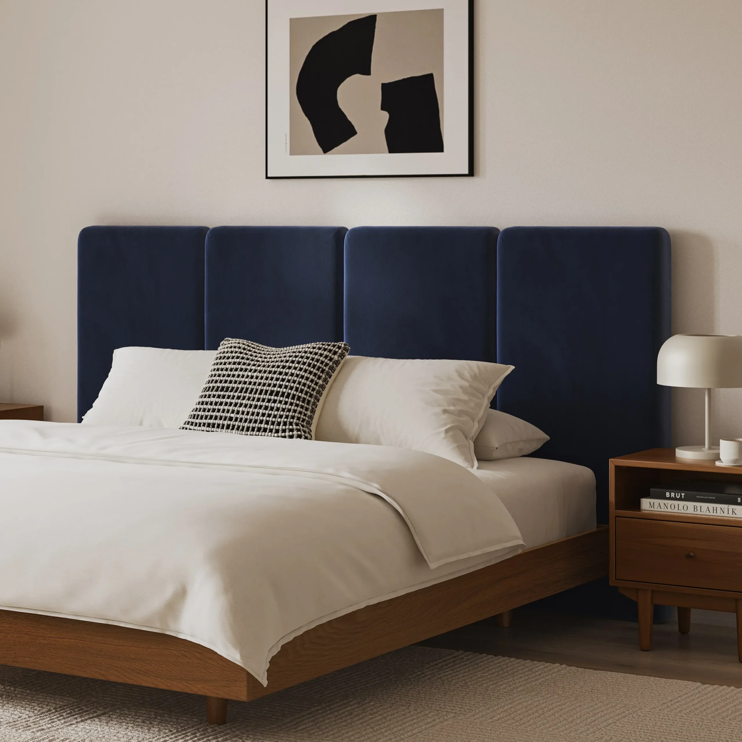 Noel King Velvet Headboard - Hale Ink - Image 2
