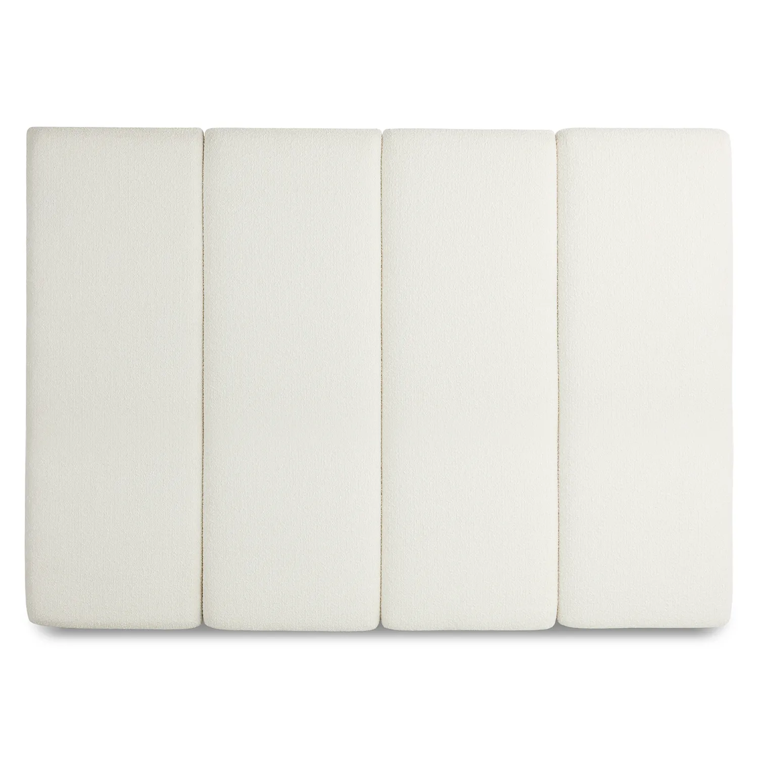 Noel King Tall Headboard - Lunaria White Bouclé - Image 2