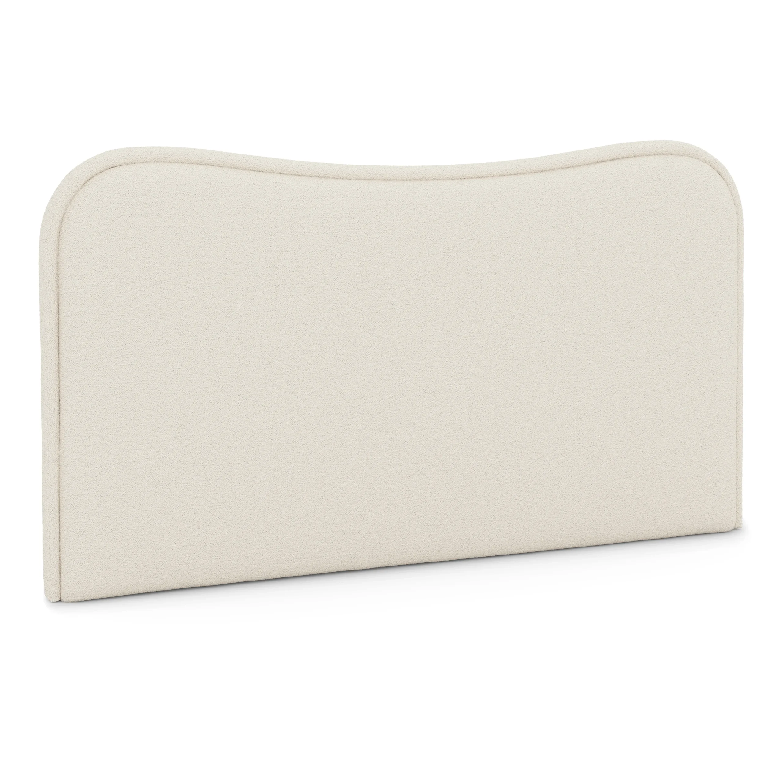 Makoa King Headboard - Ivory Wool Bouclé - Image 2