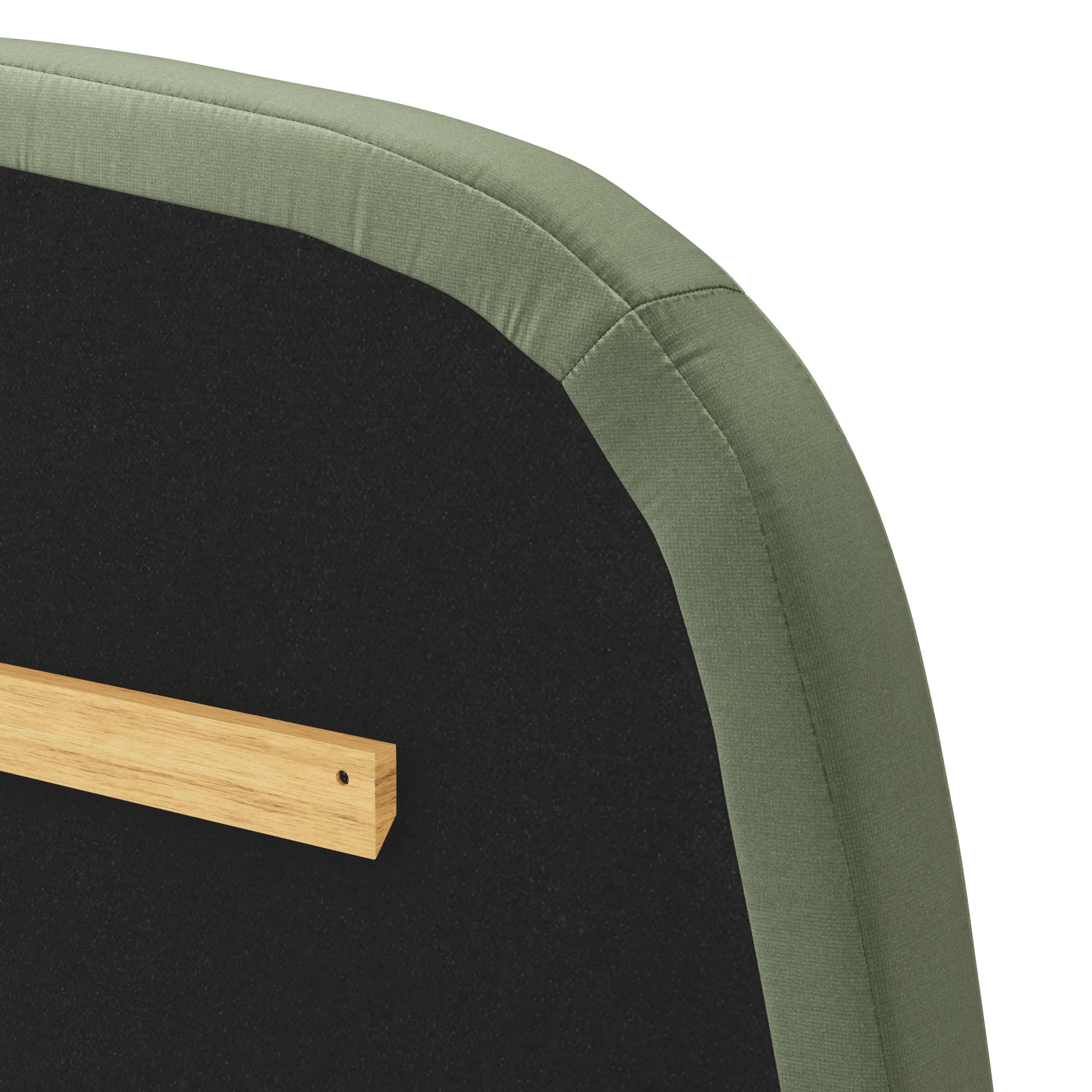 Kaleo Twin Velvet Headboard - Plush Pacific Sage - Image 2