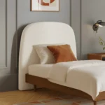 Kaleo Twin Headboard - Ivory Wool Bouclé
