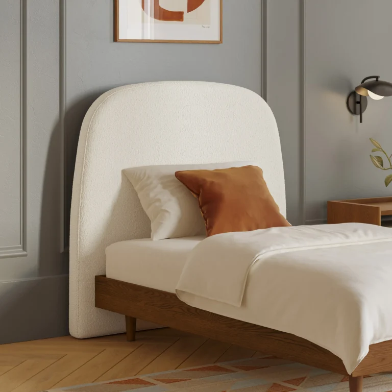 Kaleo Twin Headboard - Ivory Wool Bouclé