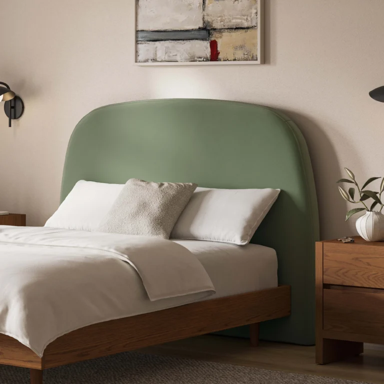 Kaleo Full Velvet Headboard - Plush Pacific Sage