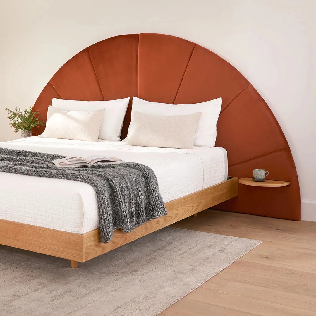 Almelo King Headboard - Ivory Wool Bouclé - Image 2