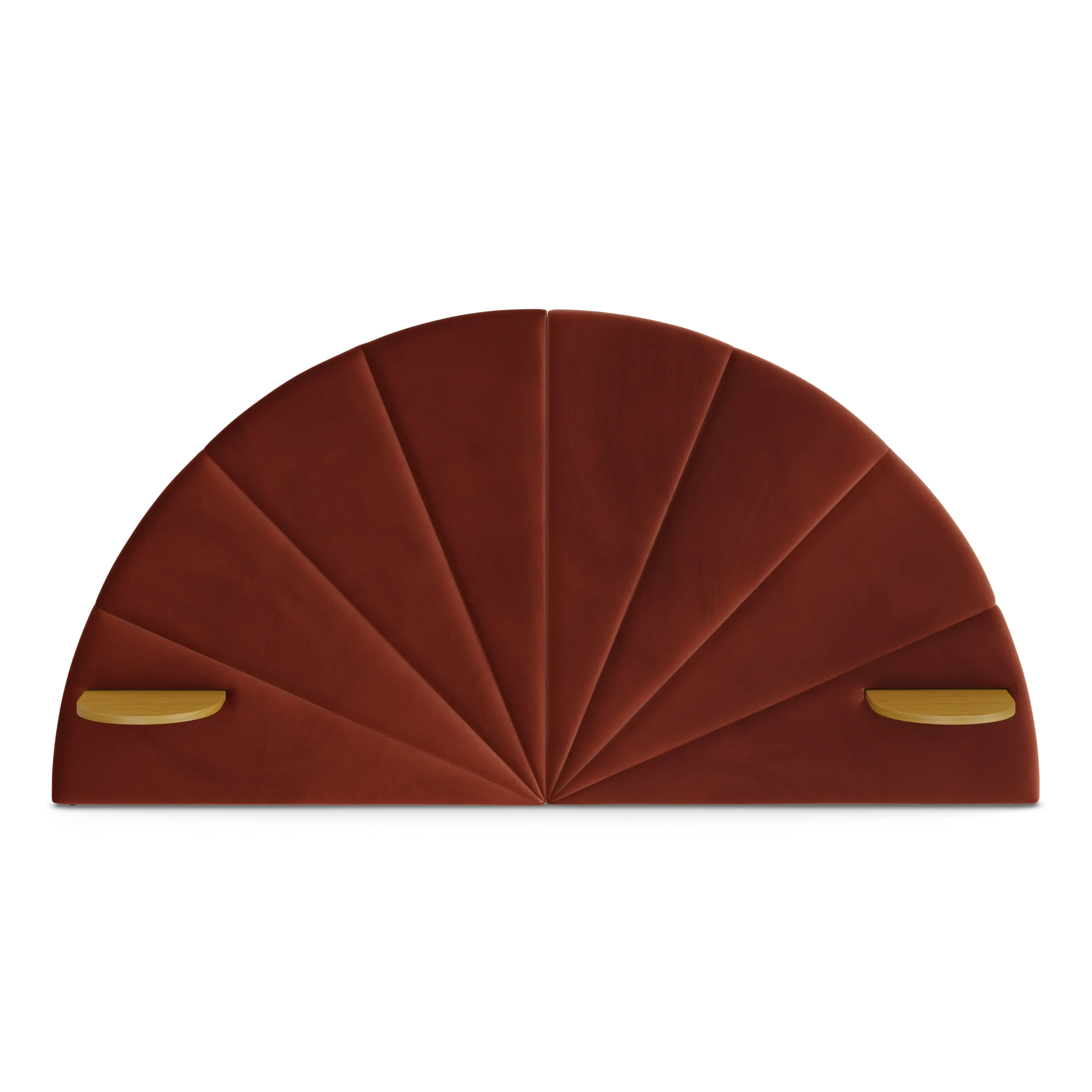 Almelo Full Velvet Headboard - Hale Rust - Image 2
