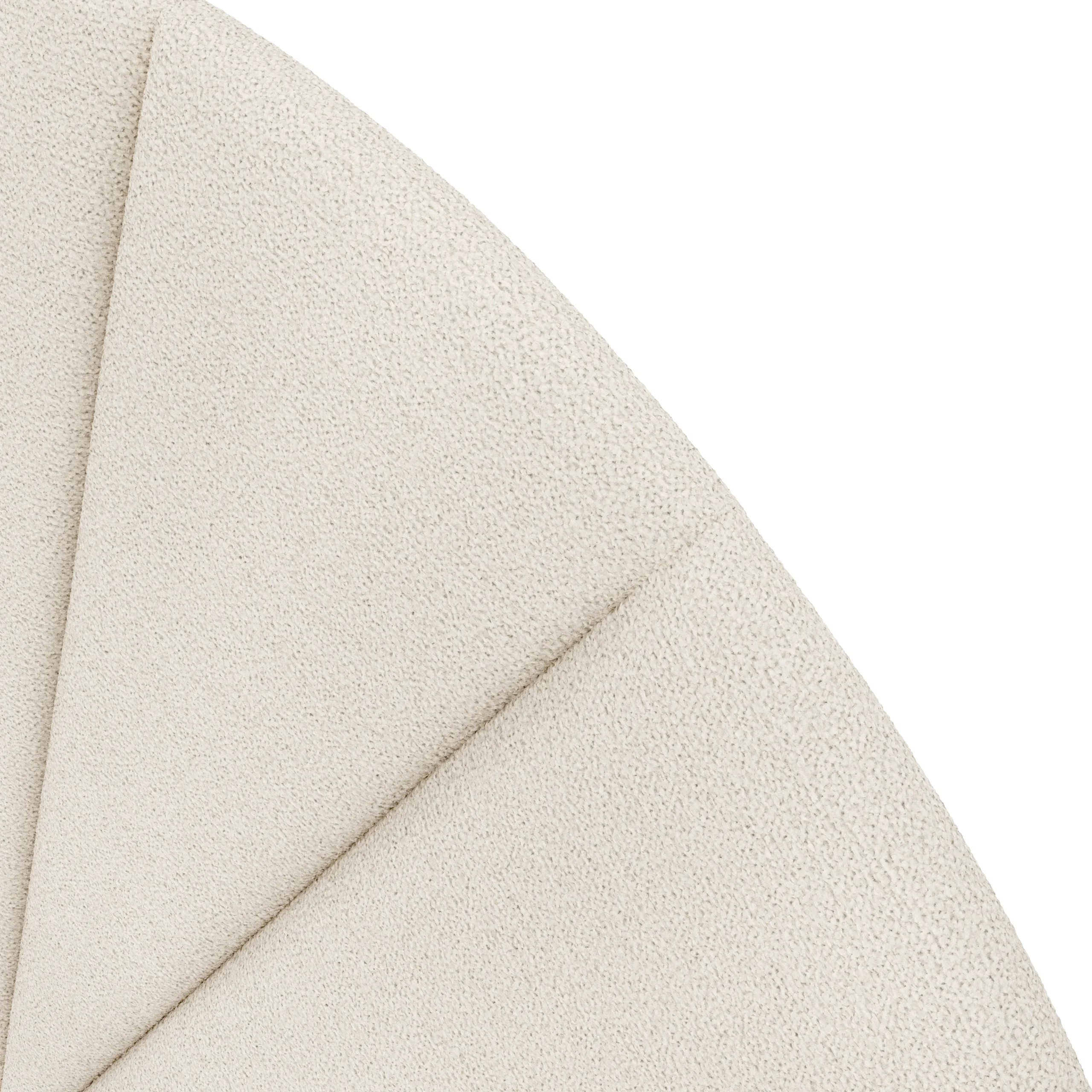 Almelo Full Headboard - Ivory Wool Bouclé - Image 2