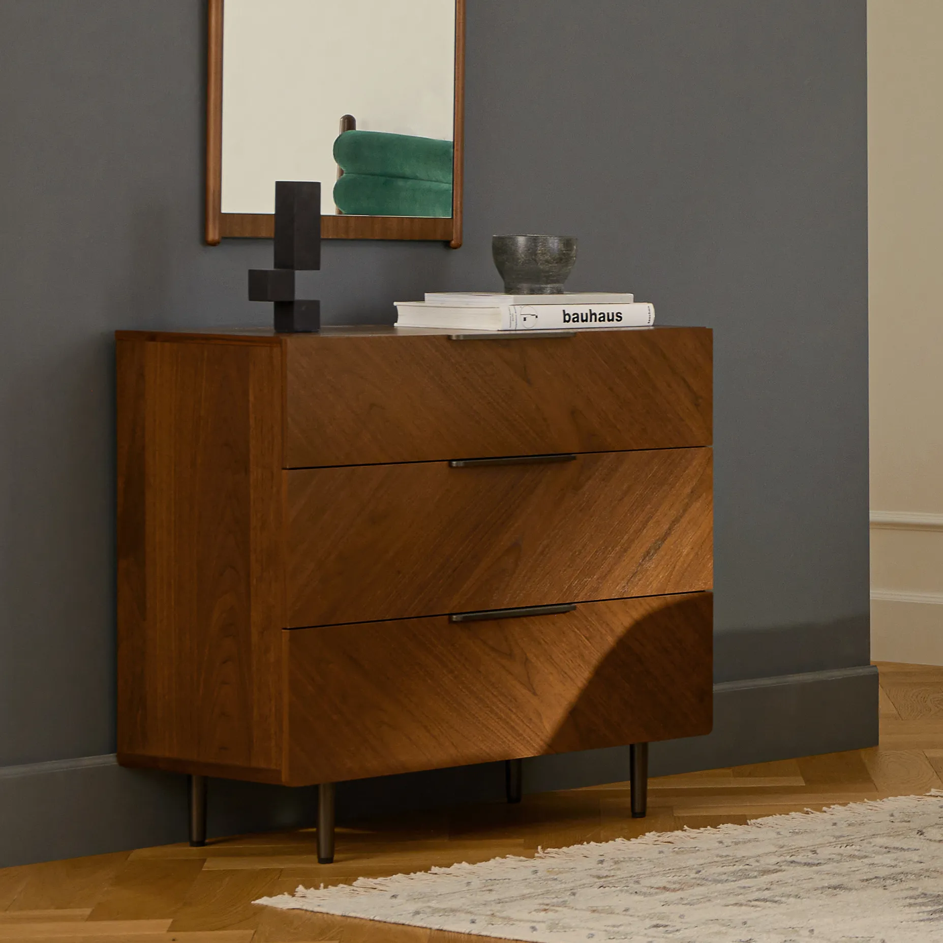 Nera 3-Drawer Chest - Walnut - Image 2