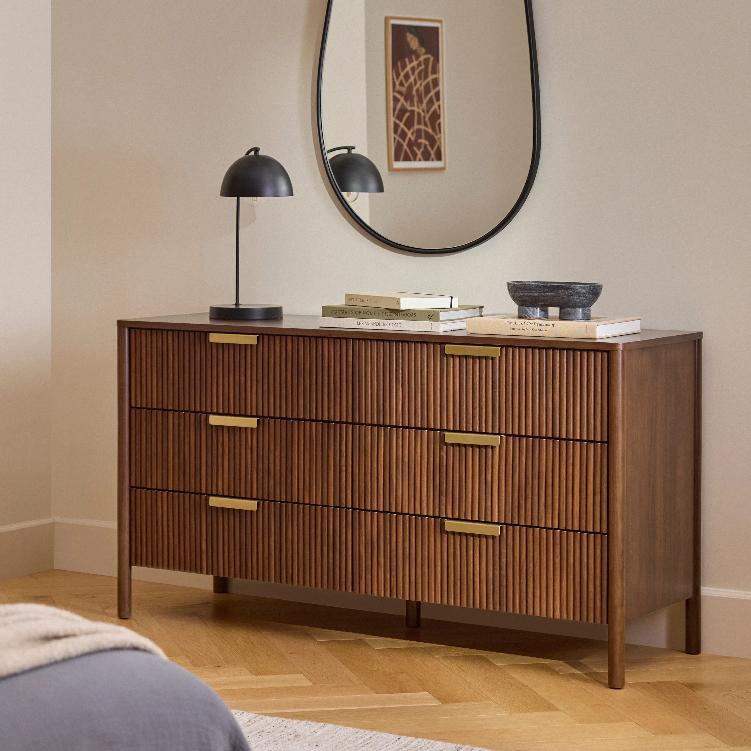 Liv 6-Drawer Double Dresser - Walnut - Image 2