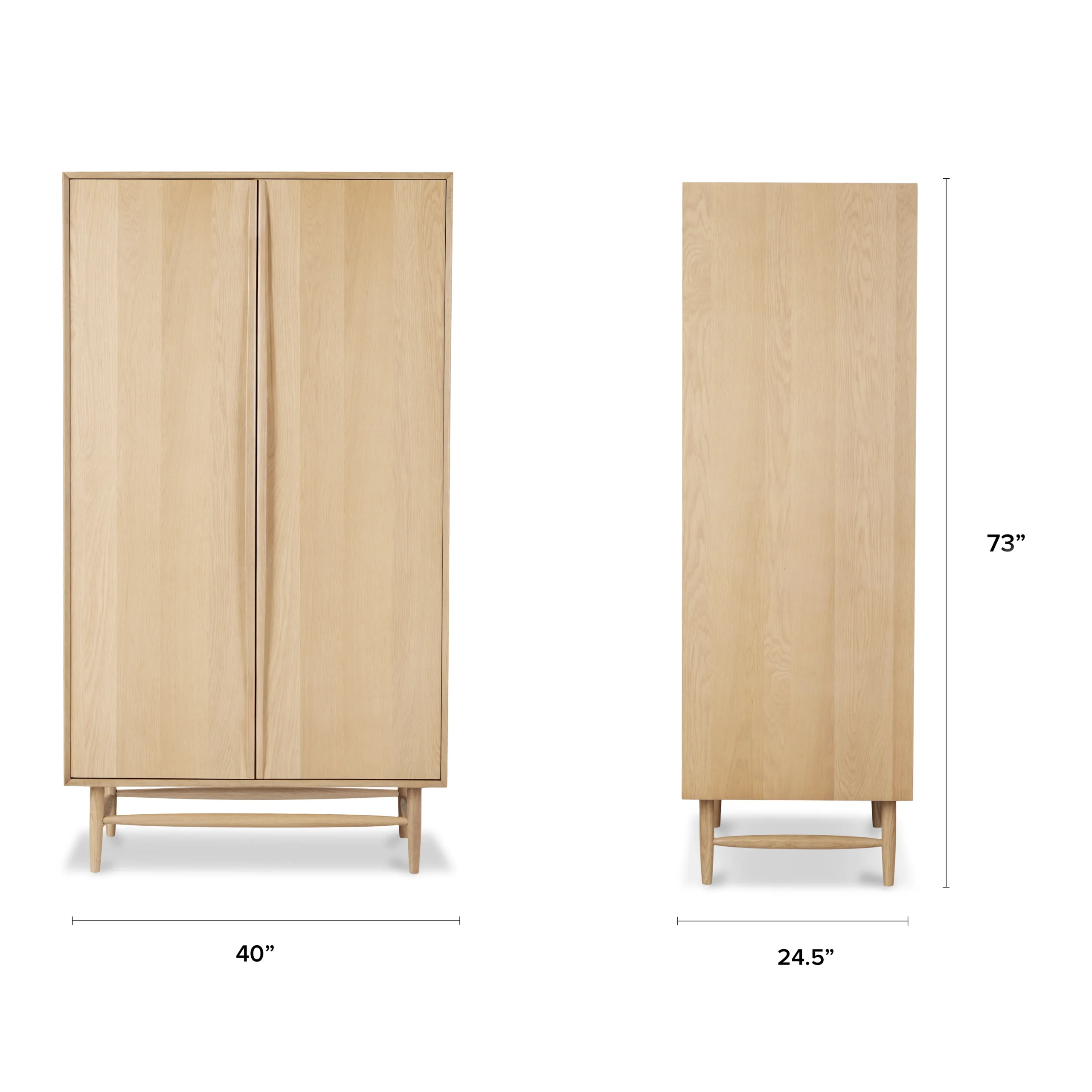 Lenia Armoire - White Oak - Image 2
