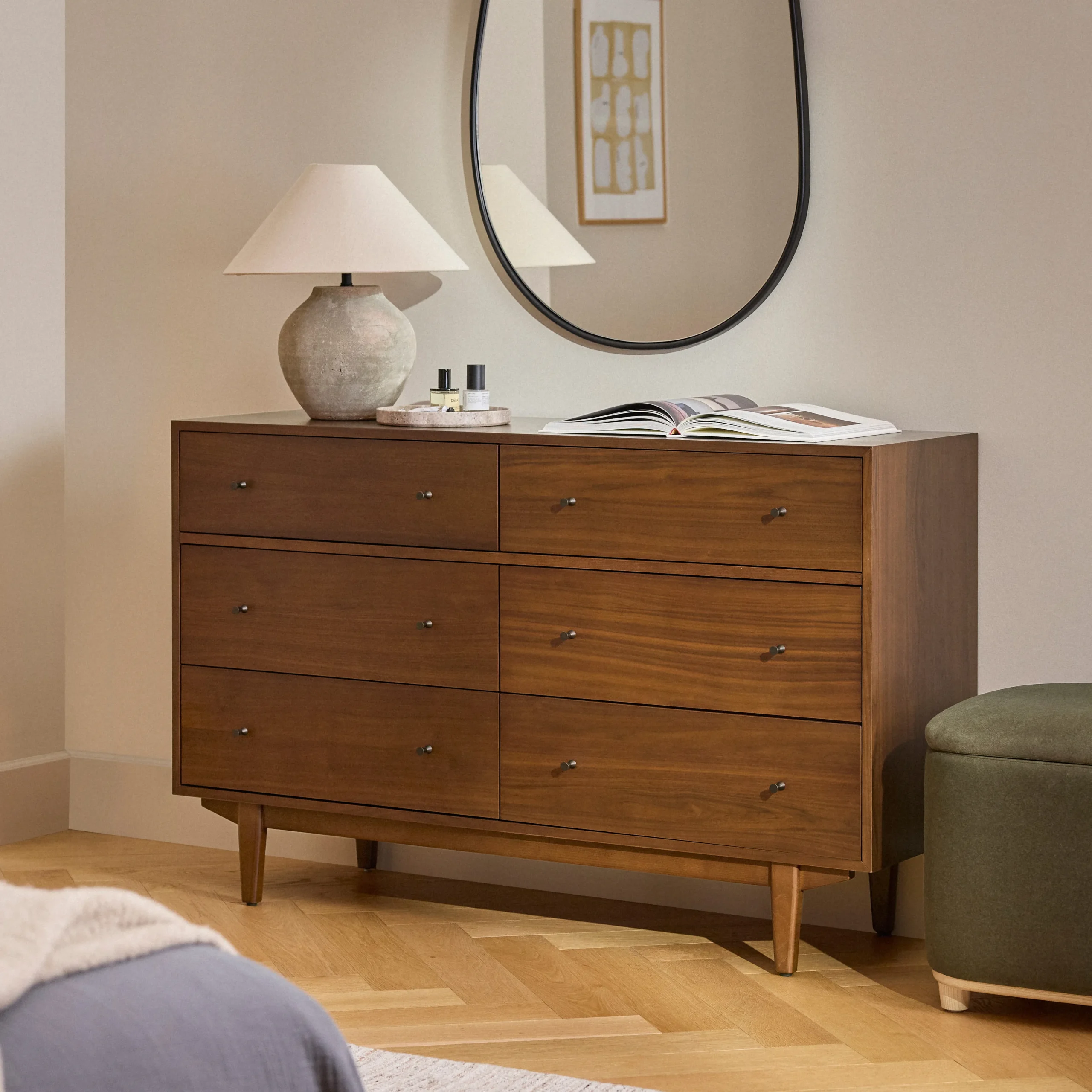 Cooper 6-Drawer Double Dresser - Walnut - Image 2