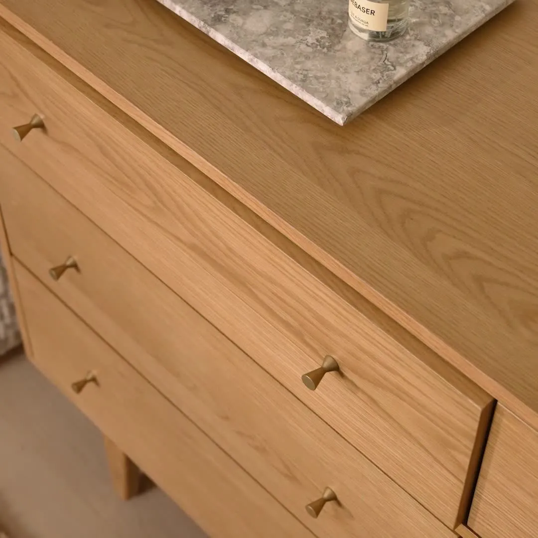 Cooper 6-Drawer Double Dresser - Natural Oak - Image 2