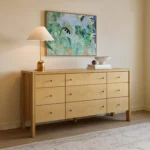 Cassie 9-Drawer Triple Dresser - Natural Oak