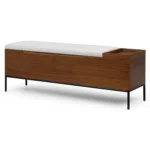 Thari 53_ Bench - Walnut and Everest Gray