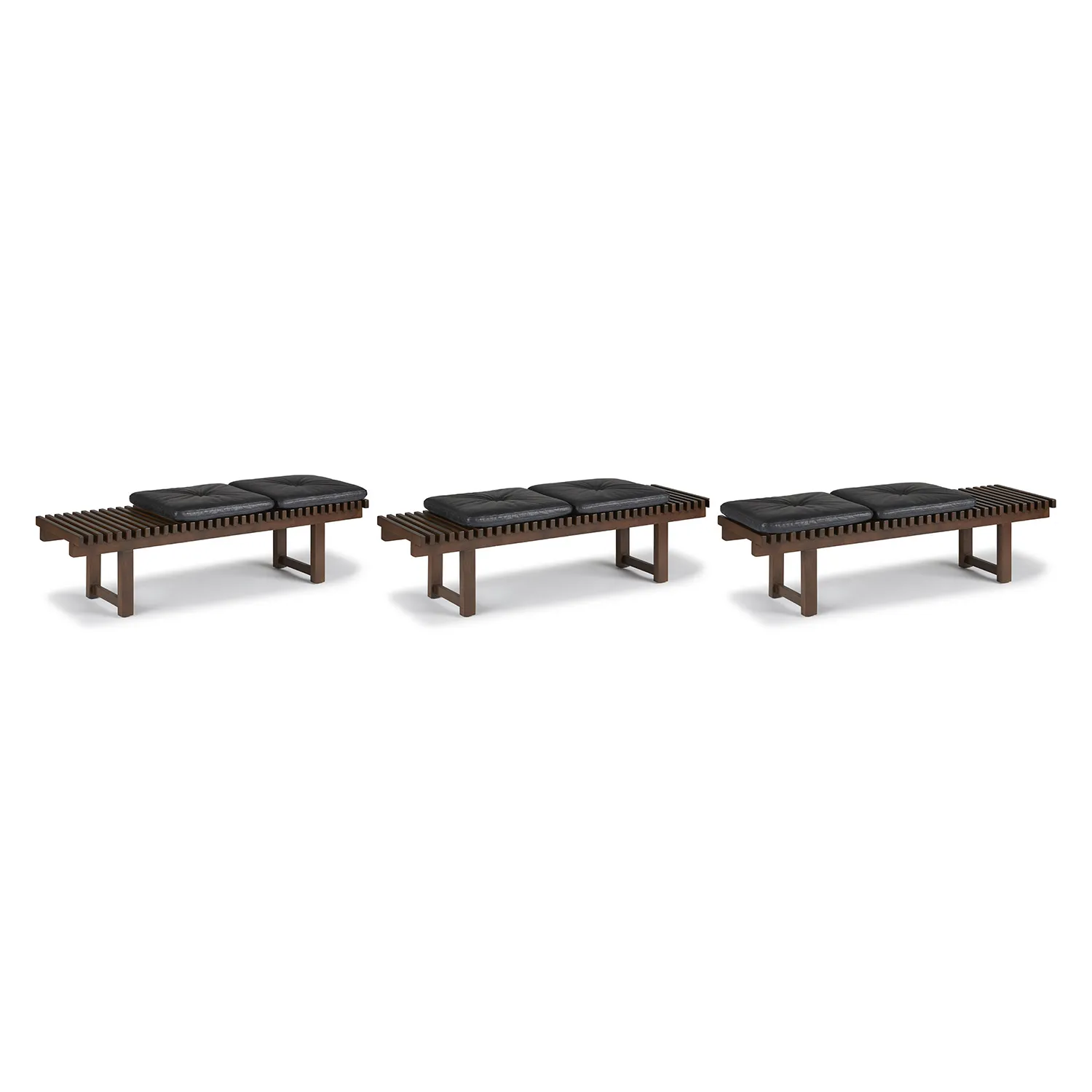 Ripa 59_ Leather Bench - Oxford Black - Image 2