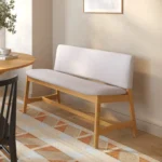 Nosh 51.5_ Bench - Oak and Ratine Ivory
