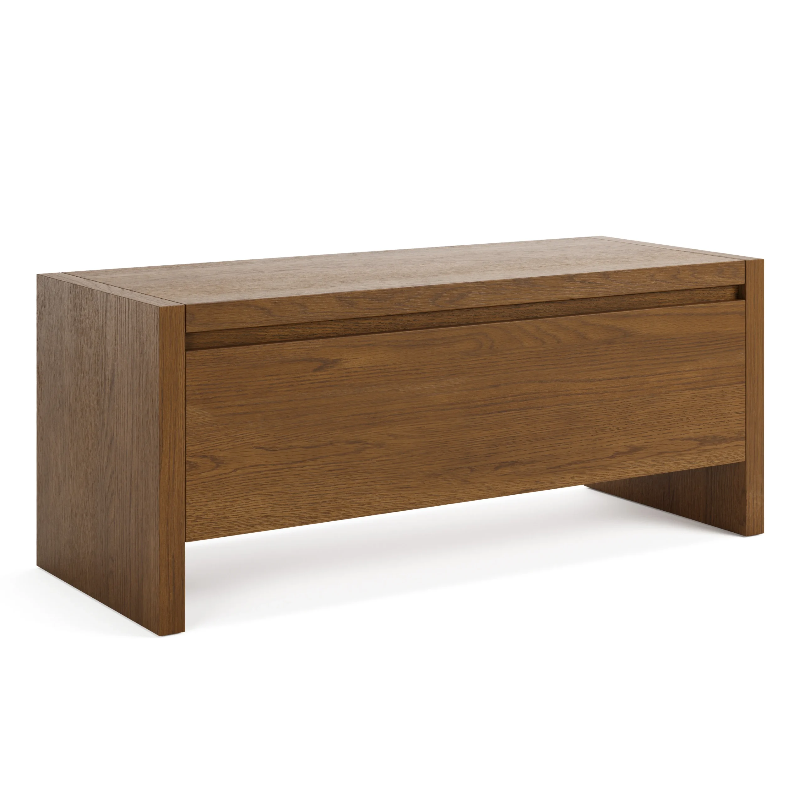 Leif 42_ Storage Bench - Smoked Oak - Image 2