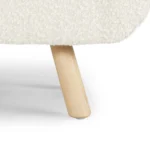 Gabriola 60_ Bench - Ivory Bouclé